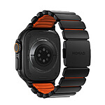Nomad Bracelet Sport Renforcé pour Watch 49mm avec Fermoir Magnétique Noir / Orange