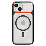 Avizar Coque MagSafe pour iPhone 13 / 14 Dos Fumé avec Cadre en Silicone Renforcée