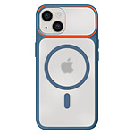 Avizar Coque MagSafe pour iPhone 13 / 14 Dos Fumé avec Cadre en Silicone Renforcée
