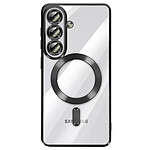 Avizar Coque pour Galaxy S26 MagSafe Souple Antichocs avec Contour Chromé Noir transparent Avizar Coque pour Galaxy S26 MagSafe Souple Antichocs avec Contour Chromé Noir transparent