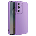 Avizar Coque pour Galaxy S25 FE en Silicone Souple avec Renfort Bloc Caméra Violet