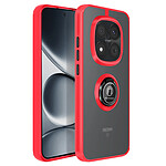 Avizar Coque pour Redmi Note 15 Pro 5G avec Anneau Magnétique et Finition Givrée Rouge