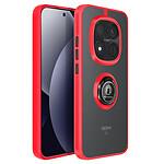 Avizar Coque pour Redmi Note 15 Pro Plus avec Anneau Magnétique et Finition Givrée Rouge