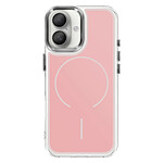 Avizar Coque MagSafe pour iPhone 17 Protection Bi-matière Ultra Renforcé Rose