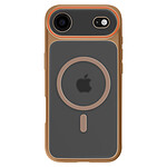 Avizar Coque MagSafe pour iPhone iPhone Air Protection Bi-matière Dos Rigide Marron