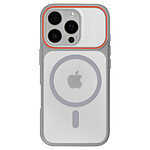 Avizar Coque MagSafe pour iPhone 16 Pro Protection Bi-matière Dos Rigide Gris