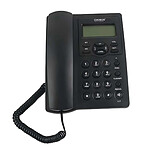 Avizar Téléphone Fixe Modèle TX-8975 Multifonction avec Écran LCD 16 Caractères Noir