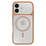 Avizar Coque MagSafe pour iPhone 17 Protection Bi-matière Dos Rigide Marron