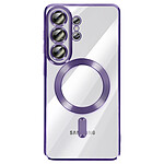 Avizar Coque pour Galaxy S26 Ultra Compatible MagSafe avec Contour Chromé Violet