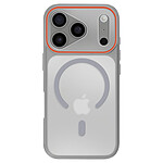Avizar Coque MagSafe pour iPhone 17 Pro Protection Bi-matière Dos Rigide Gris