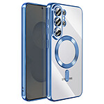 Avizar Coque pour Galaxy S26 Ultra Compatible MagSafe avec Contour Chromé