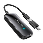 Avizar Adaptateur sans fil Ottocast USB et USB-C pour CarPlay et Android Auto Noir