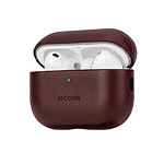 Decoded Coque pour AirPods Pro 3 Compatible MagSafe avec Découpe pour Indicateur LED Bordeaux