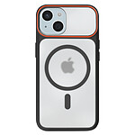 Avizar Coque MagSafe pour iPhone 15 Dos Fumé avec Cadre en Silicone Renforcée
