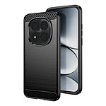 Avizar Coque pour Redmi Note 15 Pro 5G en Silicone Effet Carbone Texture Brossée Noir