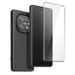 Xfm Coque Soft Touch pour Redmi Note 15 5G / 4G avec Verre Trempé Bord à Bord Noir