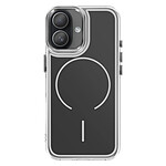 Avizar Coque MagSafe pour iPhone 16 Plus avec Bords Renforcés Bi-Matière Souple Noir