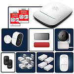 Daewoo - Pack Alarme Maison sans Fil Elite (Zenguard) - Centrale PA501Z - Kit comprenant 13 Accessoires + 1 Caméra autonome Extérieure & 1 Intérieure