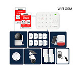 Daewoo - Alarme Maison Wifi/GSM Sans Fil Vigilia VIG507+ - Kit Complet avec 2 Caméras Full HD intérieur/extérieur solaire motorisée et 17 Accessoires