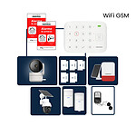 Daewoo - Alarme Maison Wifi/GSM sans Fil Vigilia VIG506+ - Kit Complet avec 2 Caméras Full HD intérieur/extérieur solaire motorisée et 11 Accessoires