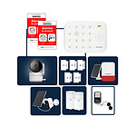 Daewoo - Alarme Maison Wifi Sans Fil Vigilia VIG503 - Kit Complet avec 2 Caméras Full HD intérieur / extérieur solaire et 11 Accessoires