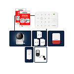 Daewoo - Alarme Maison Wifi Sans Fil Vigilia VIG501 - Kit Complet avec Caméra Full HD intérieure et 8 Accessoires