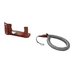 SMALLRIG 4880 Camera Leather Half Case Kit for FUJIFILM X-M5 (Brown)