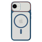Avizar Coque pour iPhone 16e Conception Bi-Matière Compatible MagSafe Bleu nuit