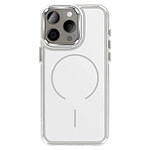 Avizar Coque MagSafe pour iPhone 15 Pro Max Conception Hybride Renforcé Blanc