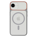 Avizar Coque pour iPhone 16e Conception Bi-Matière Compatible MagSafe Gris