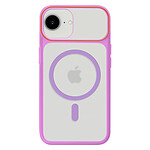 Avizar Coque pour iPhone 16e Conception Bi-Matière Compatible MagSafe Violet