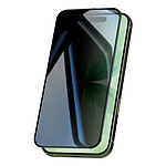 Avizar Protection Écran Verre Trempé pour iPhone 17 Anti-Espion Dureté 9H Noir transparent