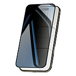 Avizar Protection Écran Verre Trempé pour iPhone Air Pro Anti-Espion Noir transparent