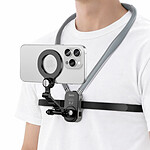 Hoko Support MagSafe Tour de Cou pour iPhone / GoPro Fixation Mains Libres Solide Noir
