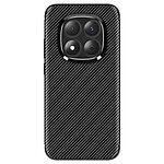Avizar Coque pour Redmi Note 15 Pro 5G en Silicone Effet Carbone Antidérapante Noir