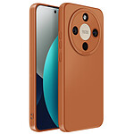 Avizar Coque pour Honor Magic 8 Lite en Silicone Souple avec Contour Protection Caméra Marron
