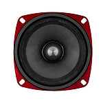 Avizar Haut-parleur Automobile 80W 90dB 10×10cm Profondeur d'Encastrement 5cm Rouge / Noir