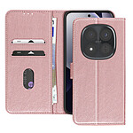 Avizar Étui Portefeuille Xiaomi Redmi Note 15 Pro Plus 5G Chesterfield Fonction Stand Rose