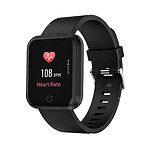 Partel Montre Connectée Bluetooth avec Fréquence Cardiaque Étanche IP67 Noir Partel Montre Connectée Bluetooth avec Fréquence Cardiaque Étanche IP67 Noir