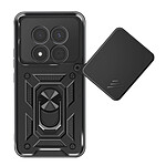 Avizar Coque pour Redmi Note 15 Pro 5G avec Cache Caméra Pivotant et Bague Support Noir