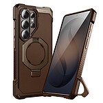 Supcase Coque MagSafe pour Galaxy S26 Ultra Unicorn Beetle Grip Antichoc Militaire 4.5m Marron