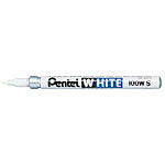 PENTEL Marqueur permanent X100W S pointe ogive 1,0 mm Blanc