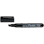 PENTEL Marqueur permanent GREEN-LABEL NN60 Pointe Biseau Noir x 12