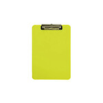 MAUL Porte-bloc A4 MAULneon plastique avec pince arceau Jaune Transparent