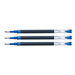 PILOT Recharge Roller Encre liquide V Ball 7 RT et Greenball Pointe Moyenne Bleu x 3