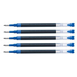 PILOT Recharge Roller Encre liquide V Ball 7 RT et Greenball Pointe Moyenne Bleu x 5