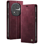 Avizar Étui Vintage pour Redmi Note 15 Pro Plus 5G Collections CaseMe avec Blocage RFID Rouge