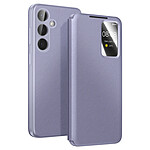 Avizar Étui Smart View pour Galaxy S26 avec Porte-cartes et Finition Antidérapant Gris lavande