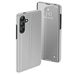 Avizar Étui Miroir pour Galaxy S26 avec Fenêtre Smart View et Support Pliable Argent