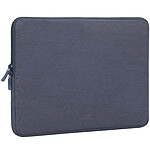 Rivacase Housse pour Ordinateur Portable 14 pouces Suzuka en Polyester Imperméable Bleu
